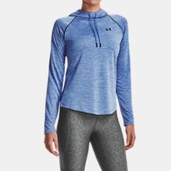 Under Armour UA Velocity Word Mark Blue Hoodie Size XS - Picture 4 of 12